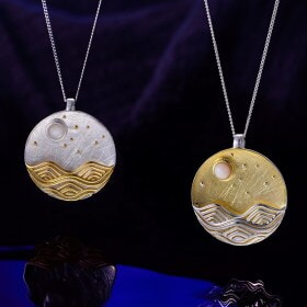 Handmade-design-The-Moonlight-925-silver-pendant (2)